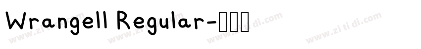 Wrangell Regular字体转换
